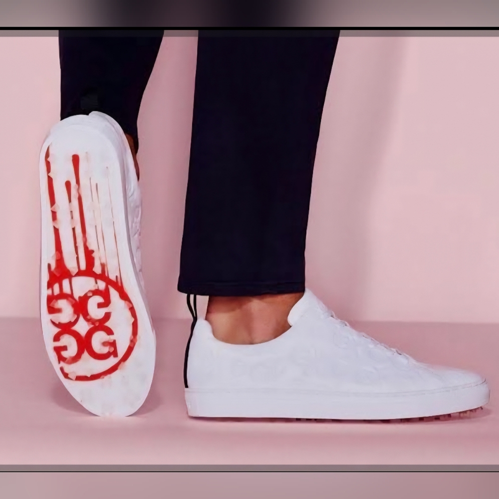 G/FORE White Sneakers with Red Sole - Picture 16 of 16
